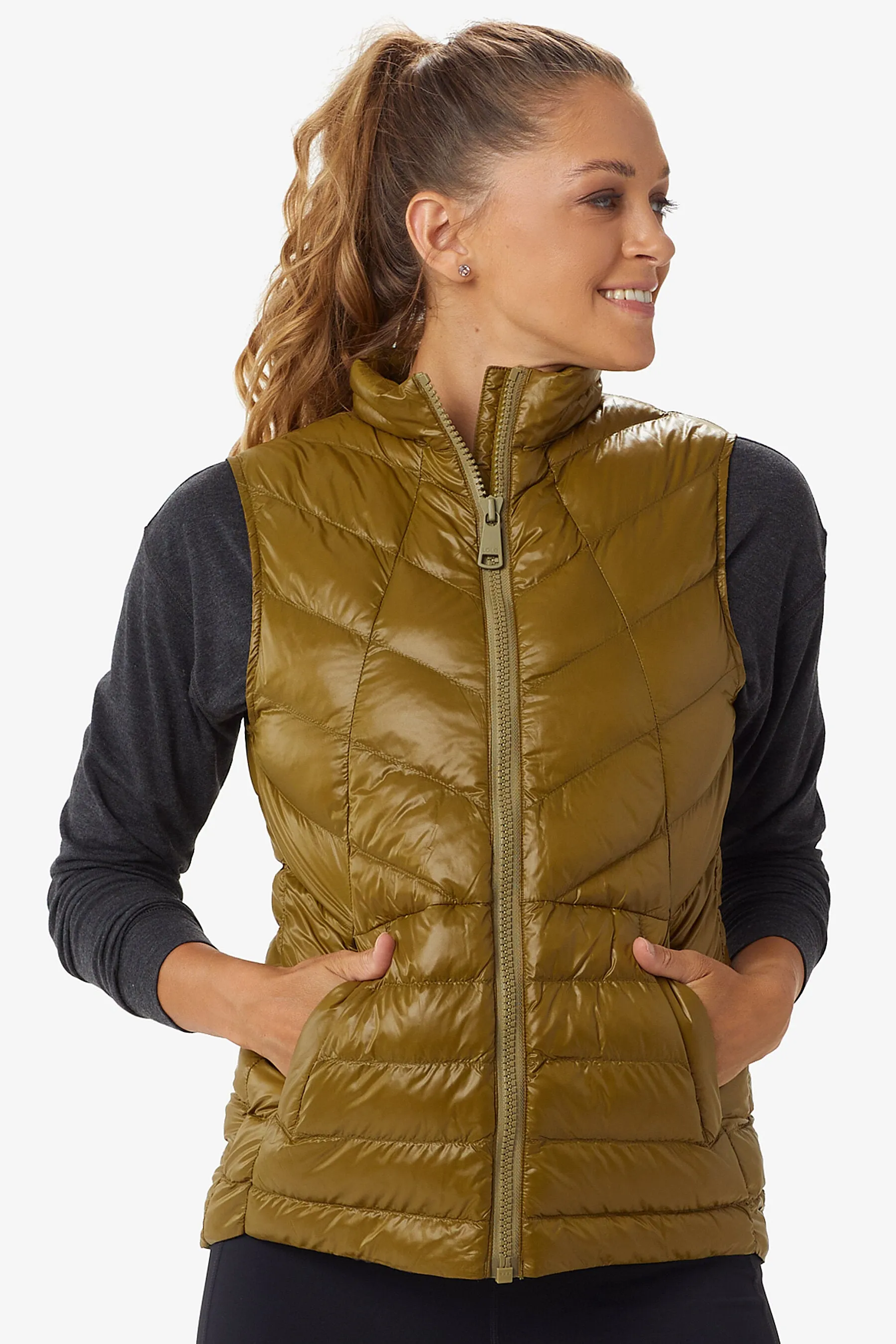 Rose Packable Vegan Down Vest