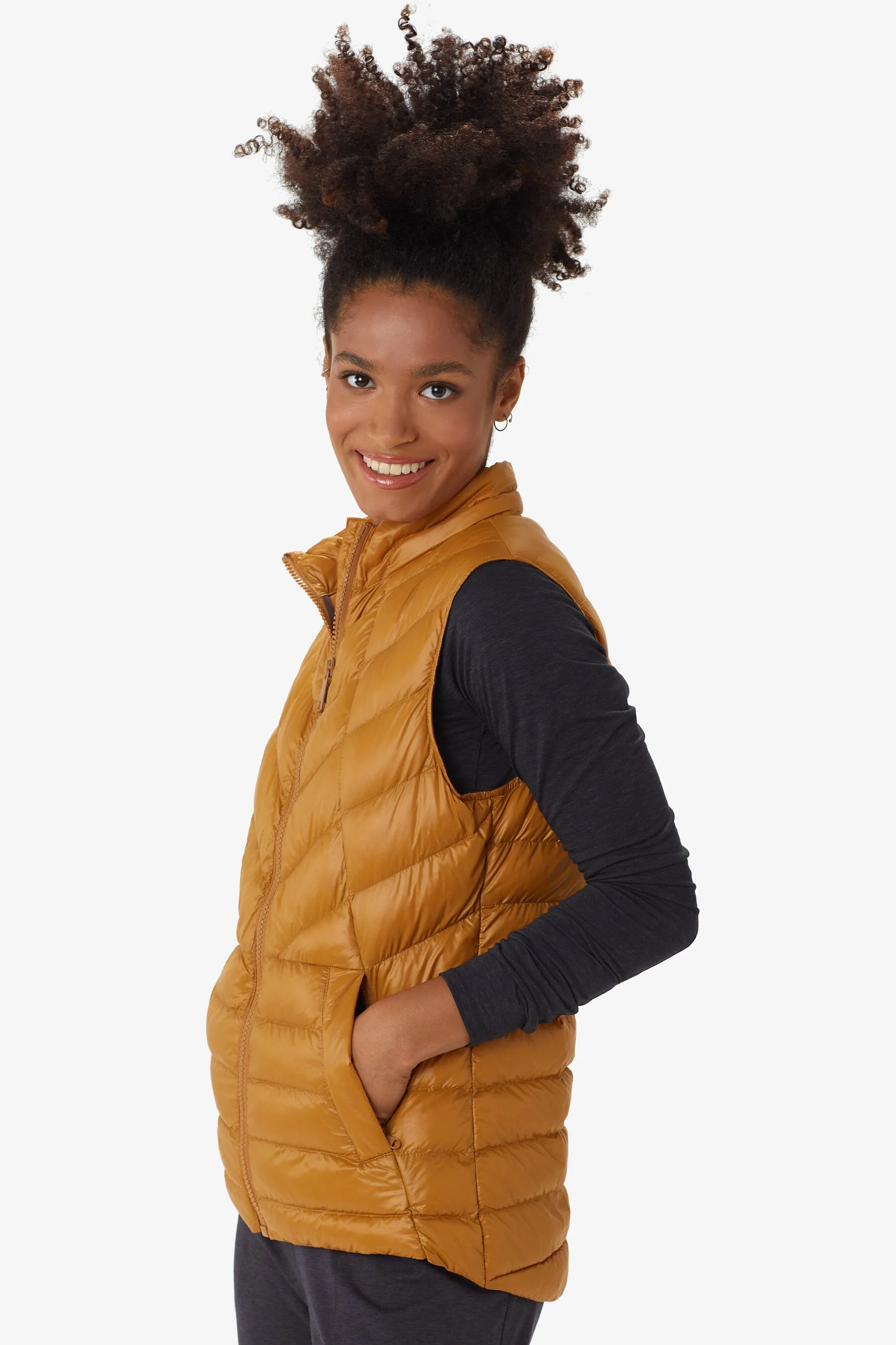 Rose Packable Vegan Down Vest