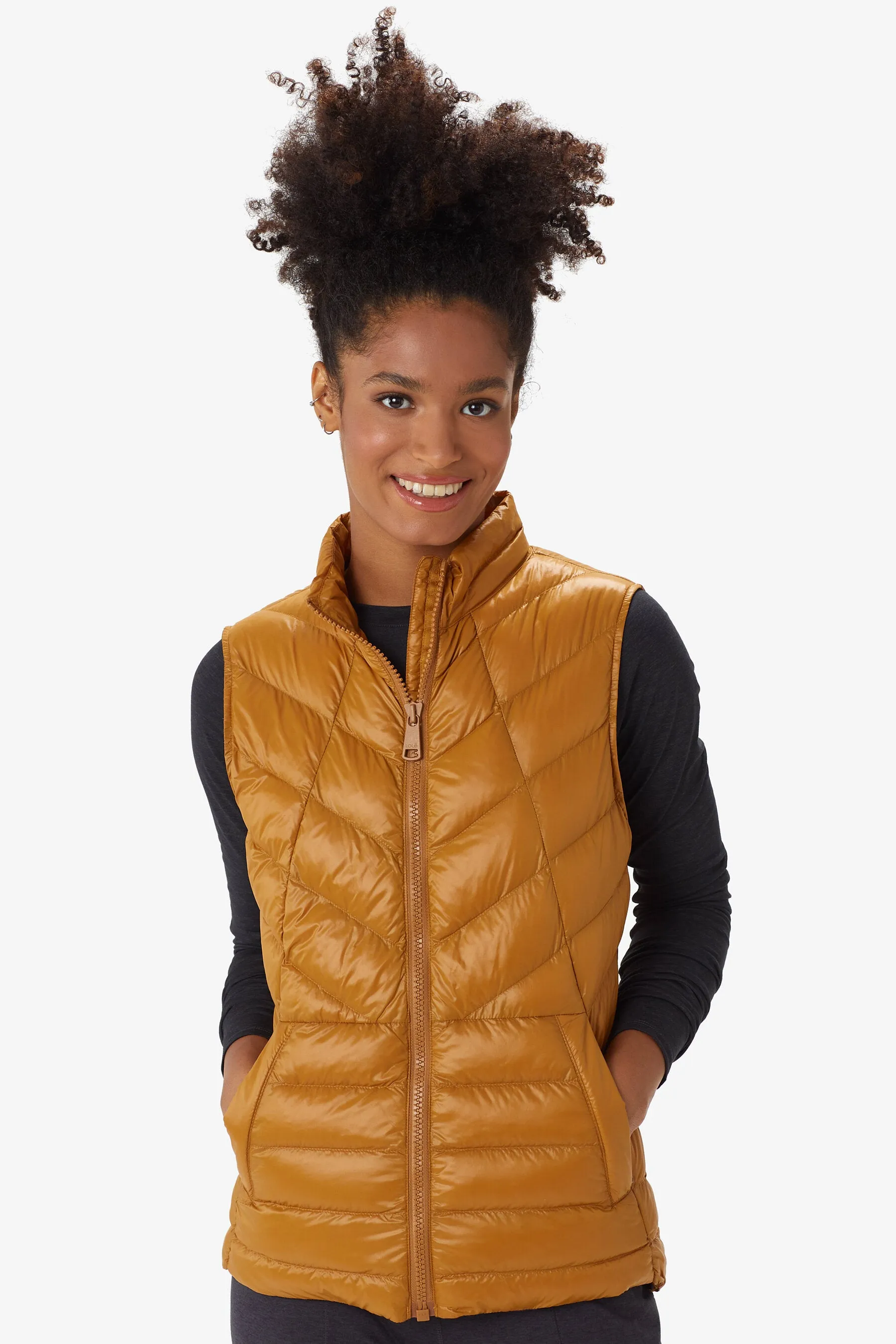 Rose Packable Vegan Down Vest