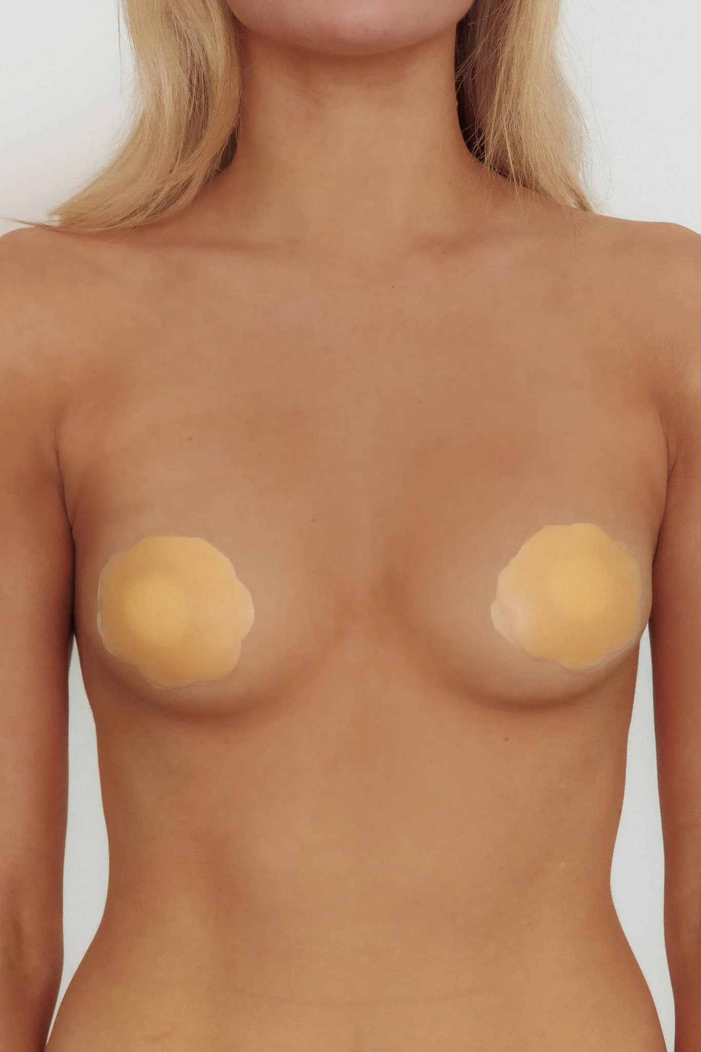 Roses Round Silicone Nipple Cover Nude