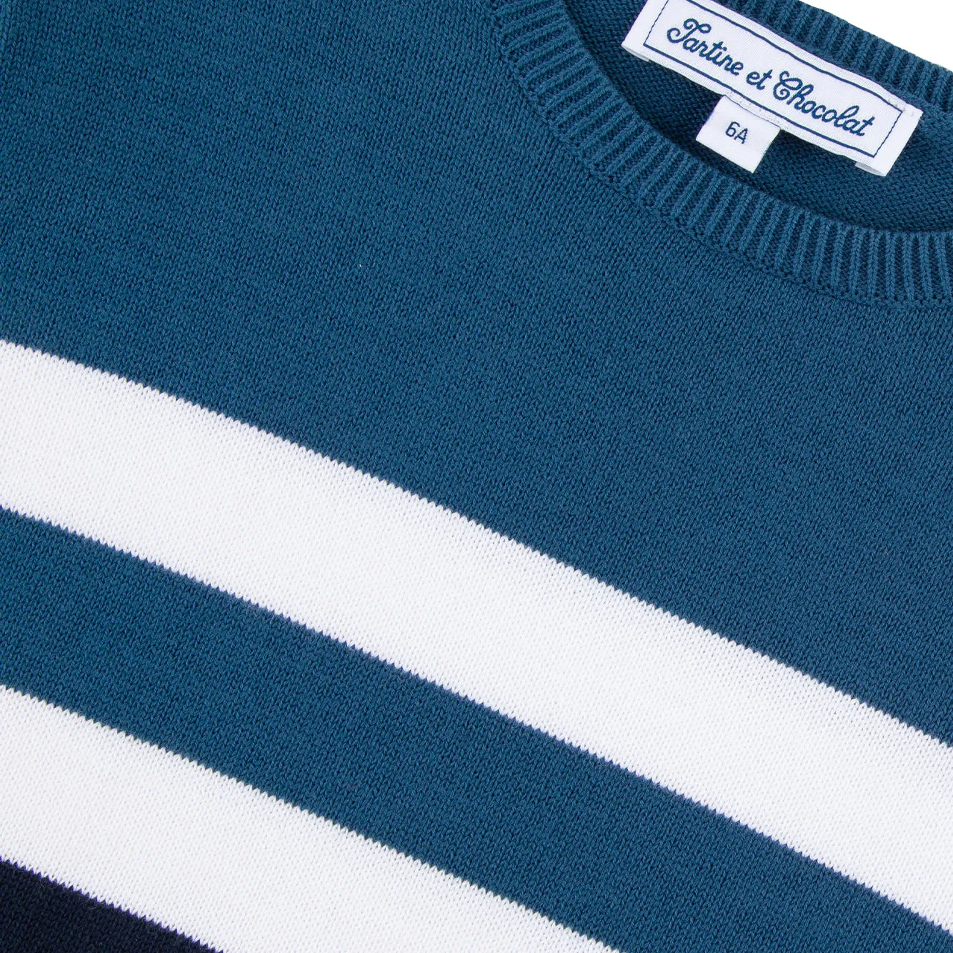 Seaside Striped Cotton Sweater