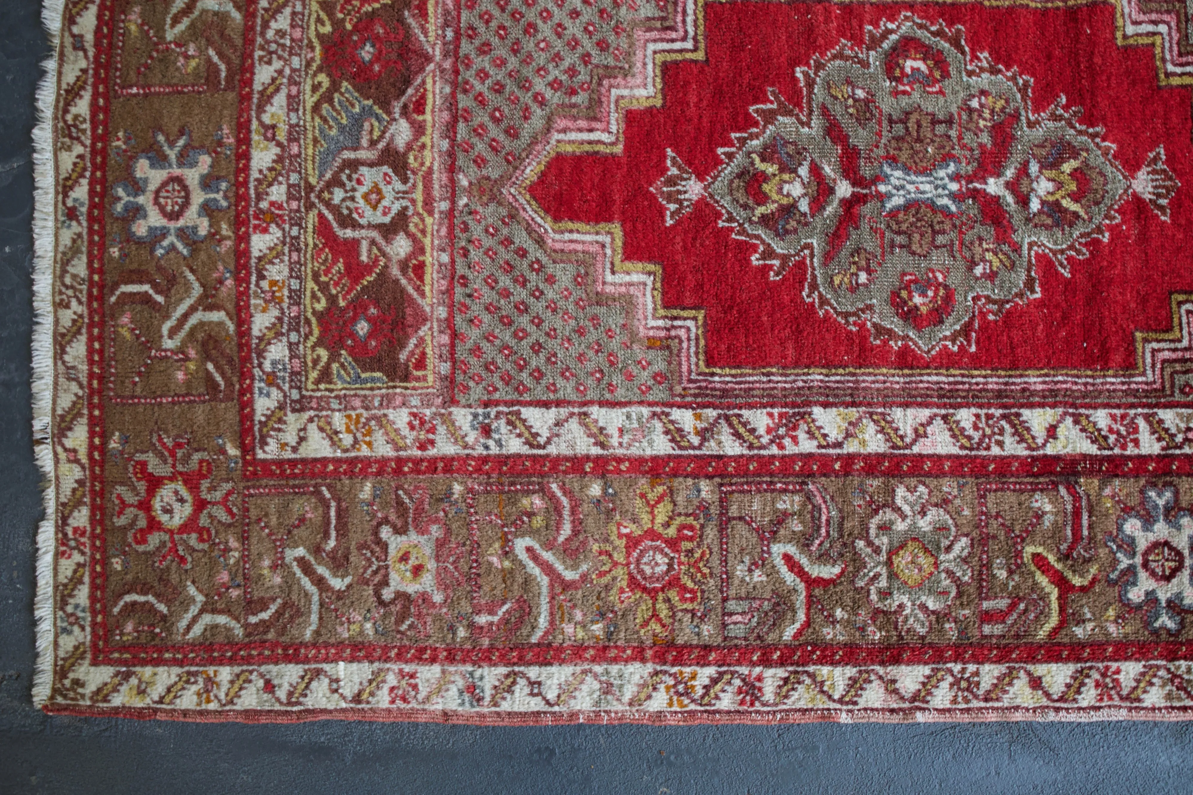 Semi-Antique Turkish Kirsehir Rug 3'7" x 5'7"