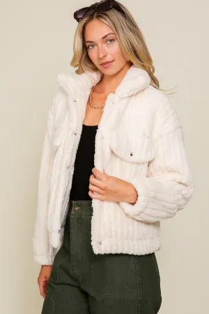 Snuggle Up Teddy Button Down Jacket