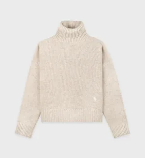 SRC Wool Turtleneck - Cream/White