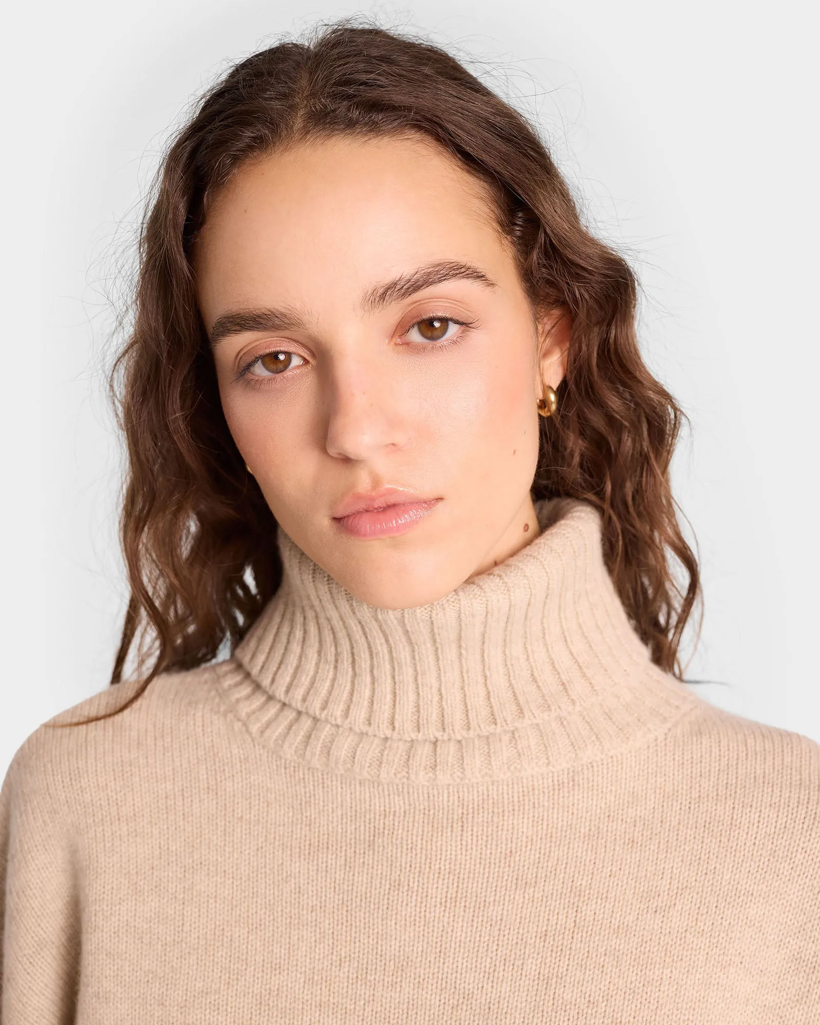 SRC Wool Turtleneck - Cream/White