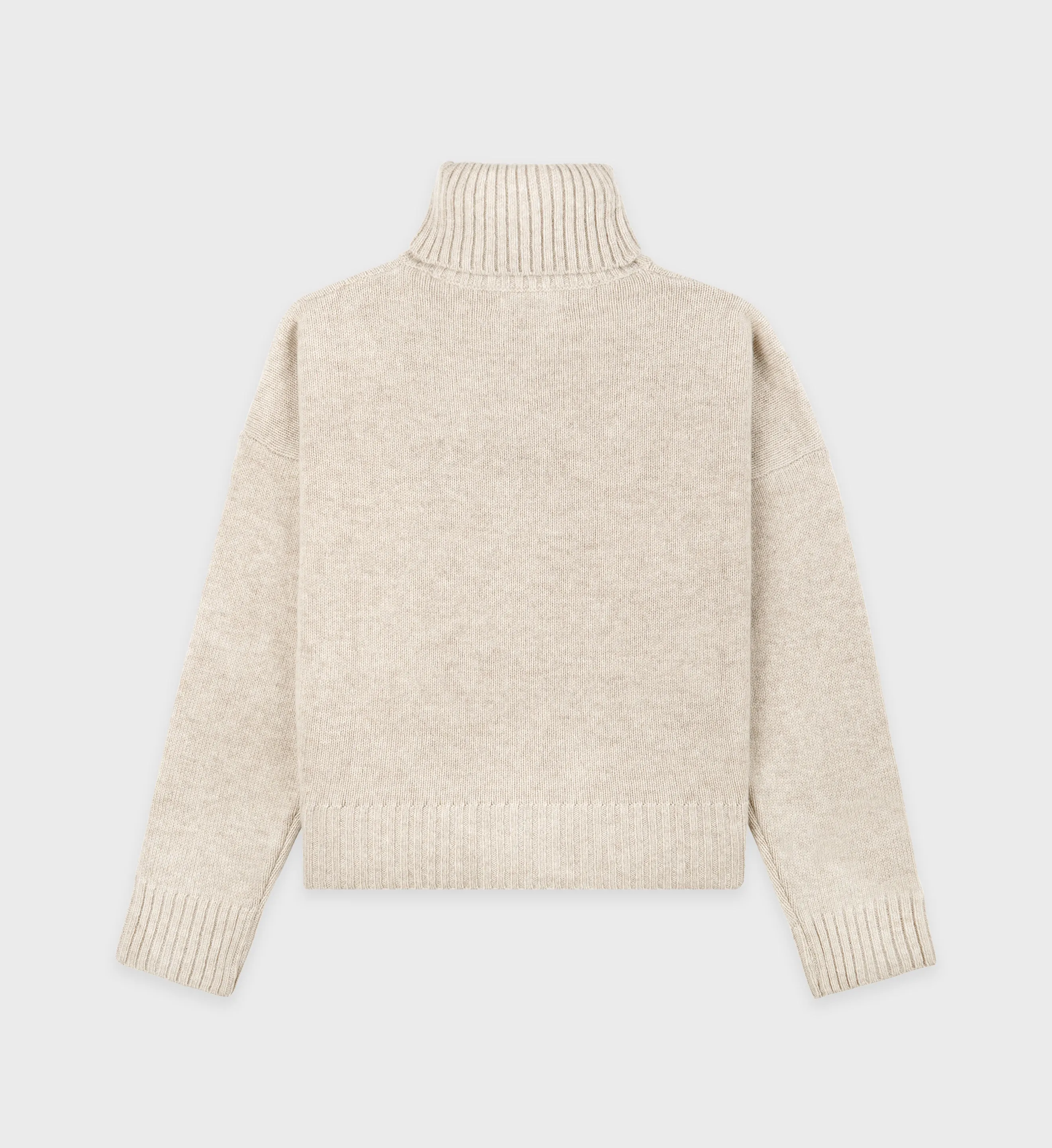 SRC Wool Turtleneck - Cream/White