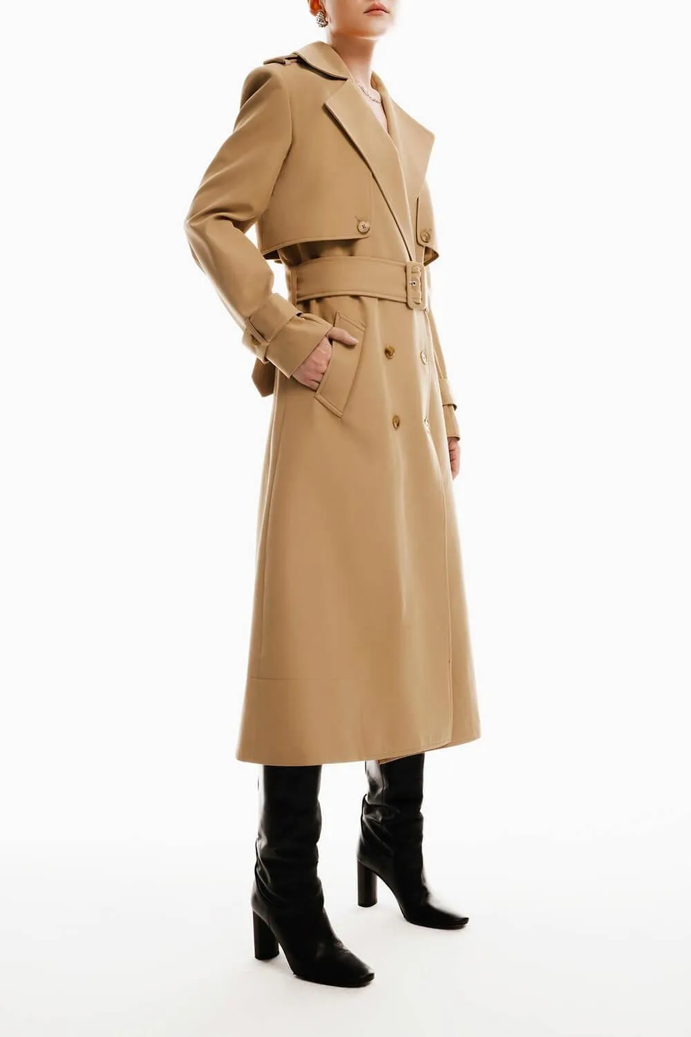 Stella Double-Breasted Trench Coat