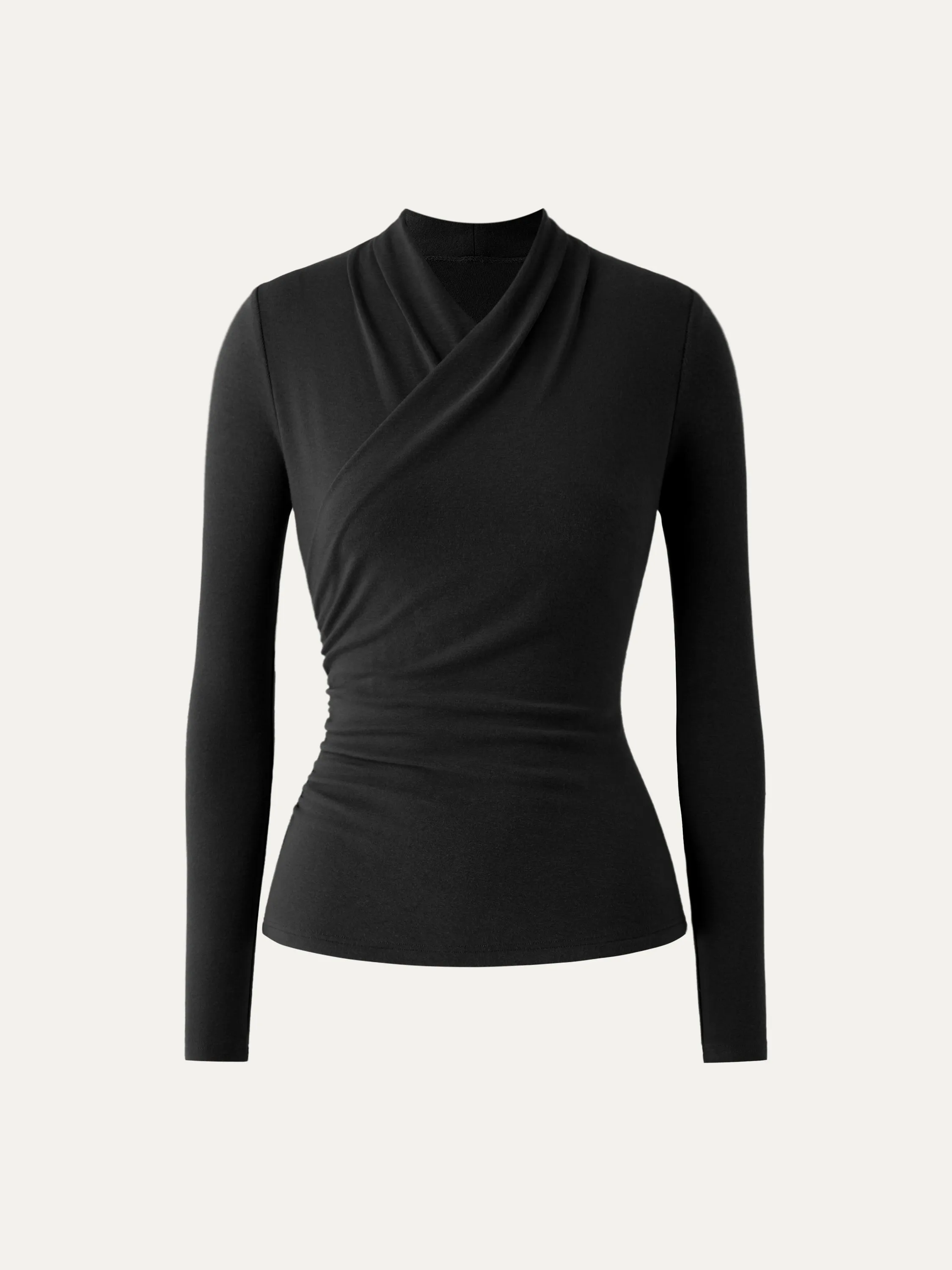 Surplice Long Sleeve Top