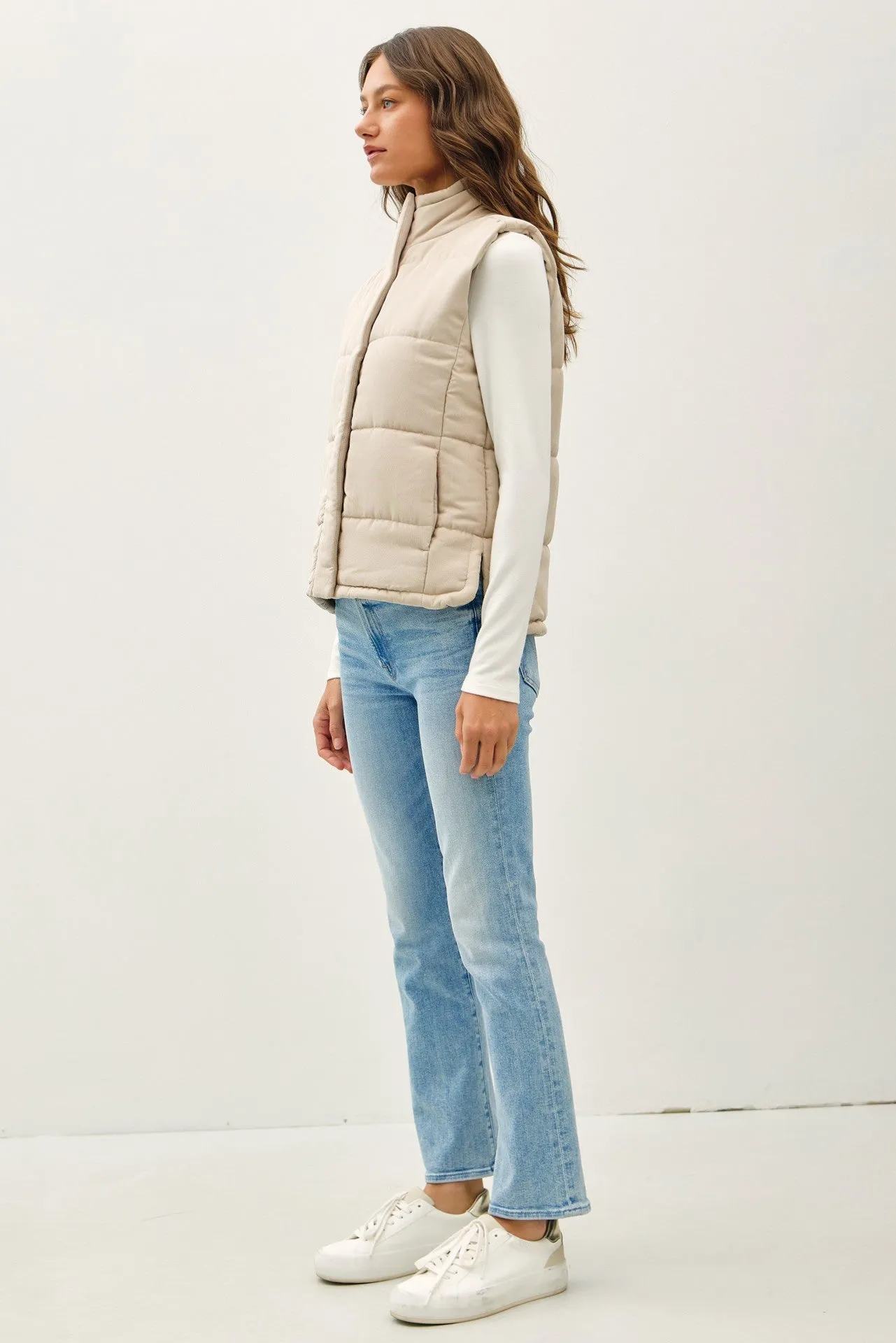 The Peyton Vest - Beige