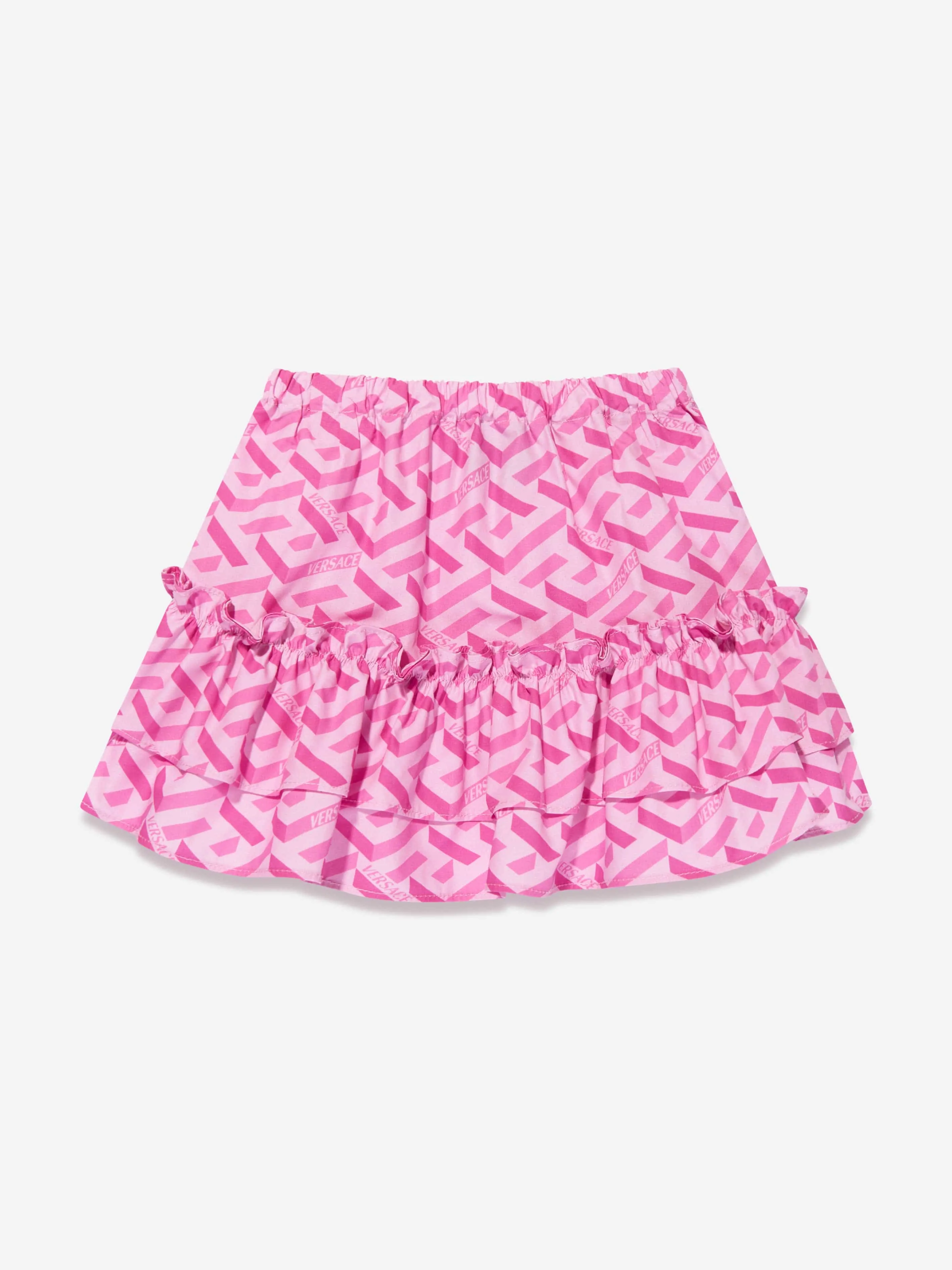 Versace Baby Girls La Greca Skirt in Pink