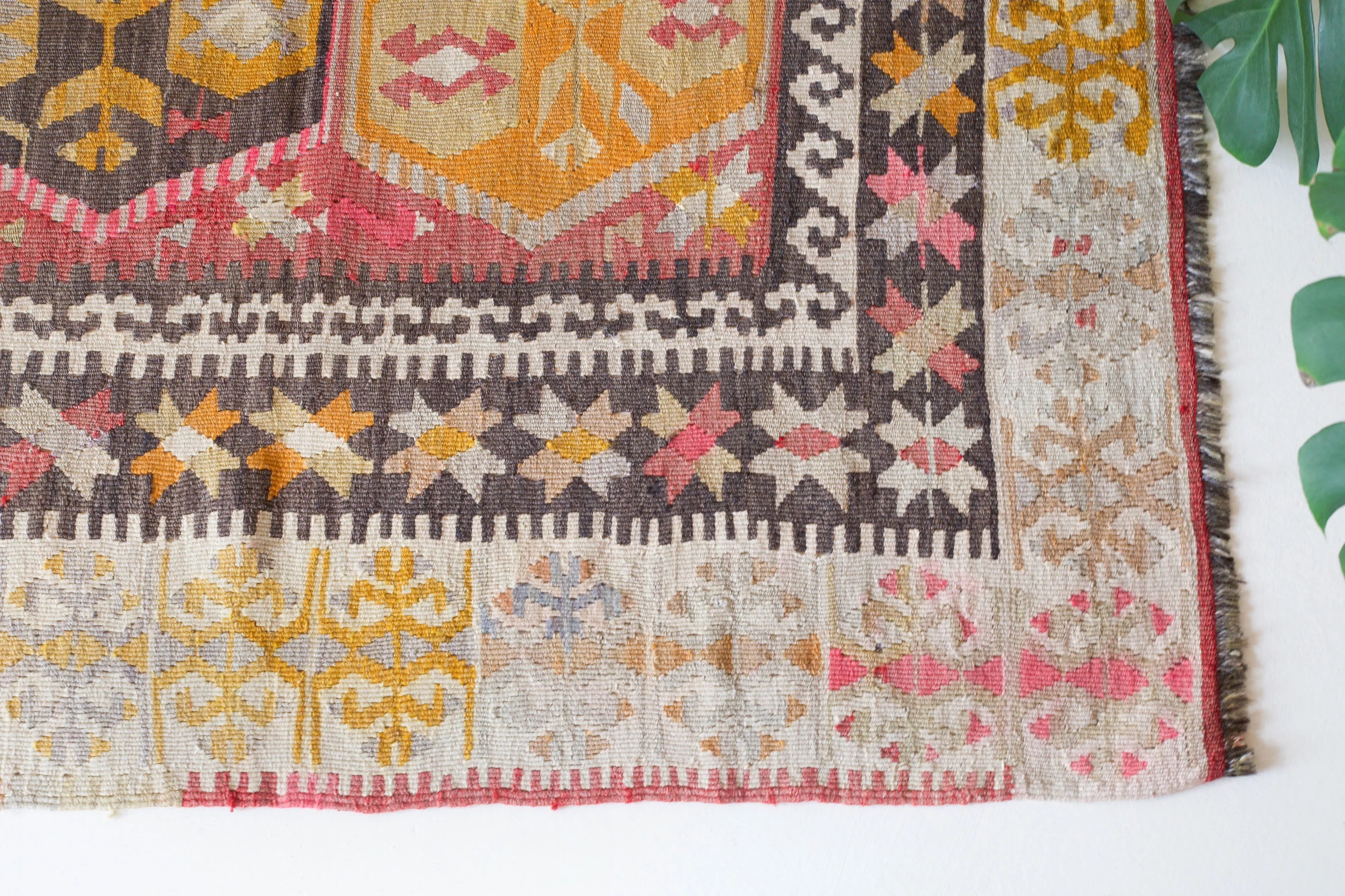 Vintage central Anatolian Kilim Rug 3'.10"x4'7"