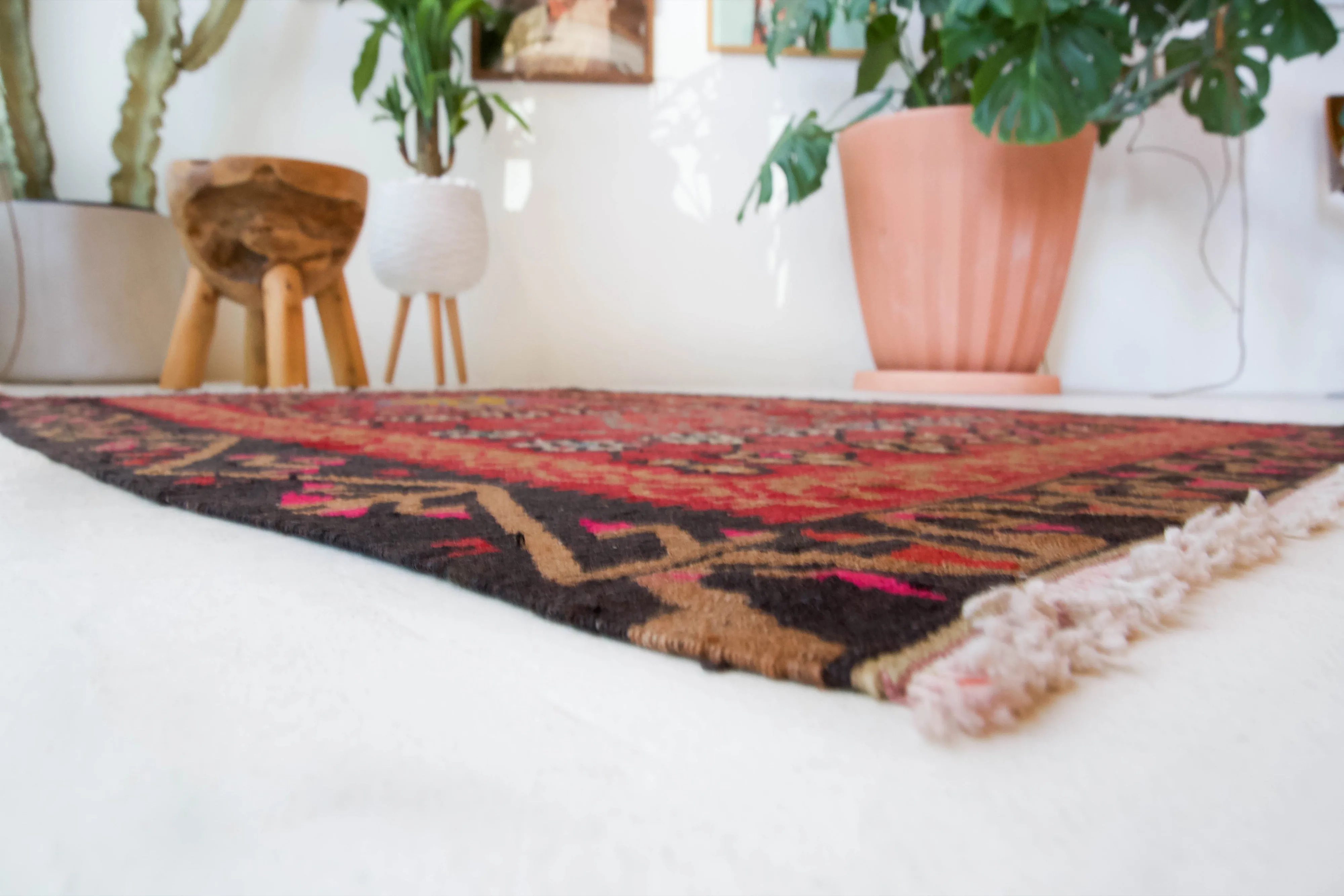 Vintage Kayseri Avsar Kilim Rug 3'5"x4'8"