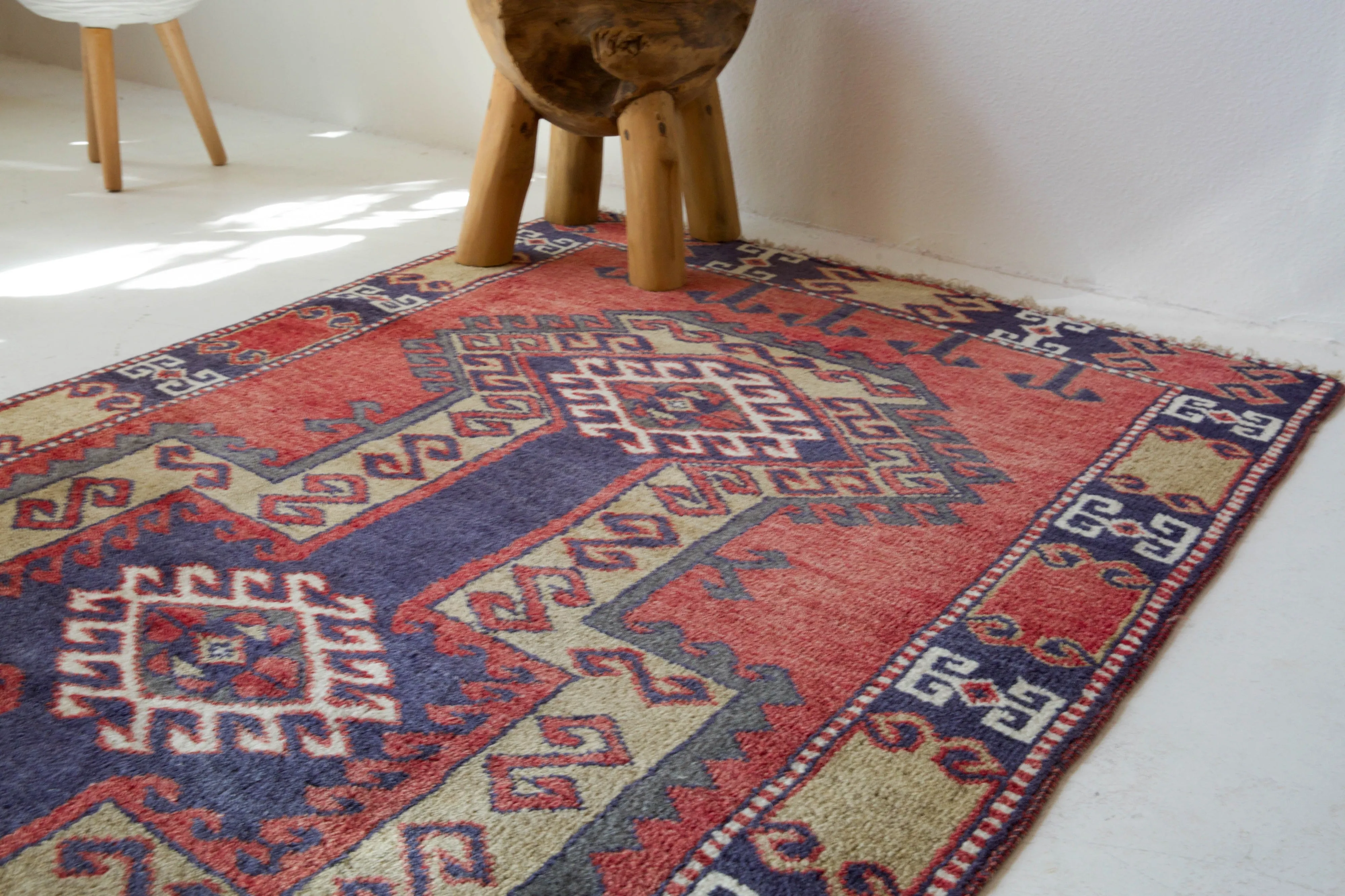 Vintage Turkmen Rug 3'4"x6'7"