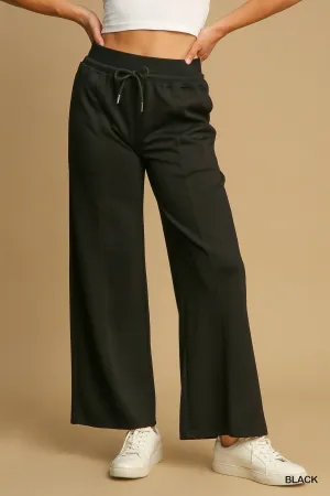 Wine Down Set Pants - Black