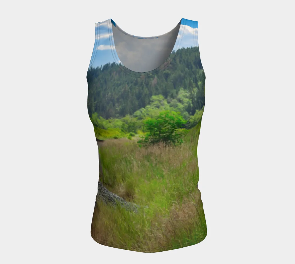 Women's All-Over Fitted Regular Tank Top - Edworthy Park CPKC Tracks