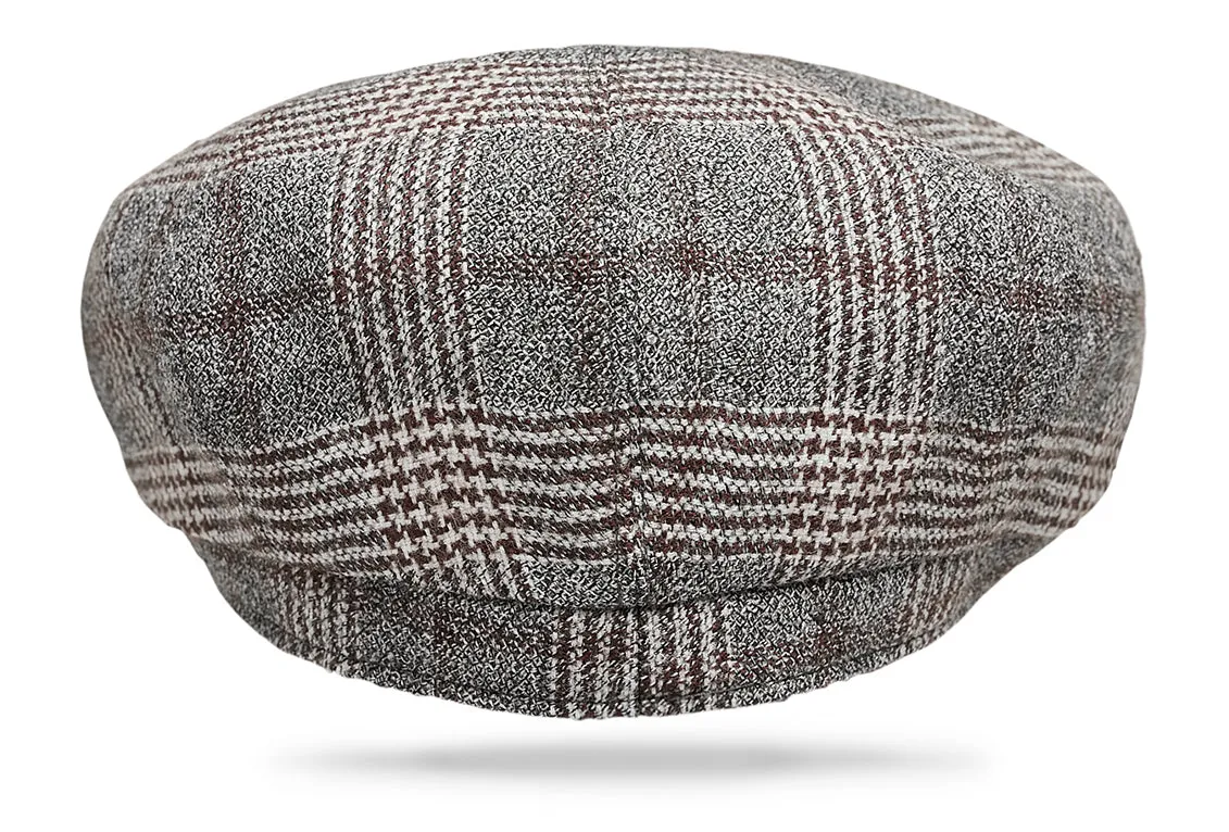 Wool Gatsby - Warm Houndstooth plaid