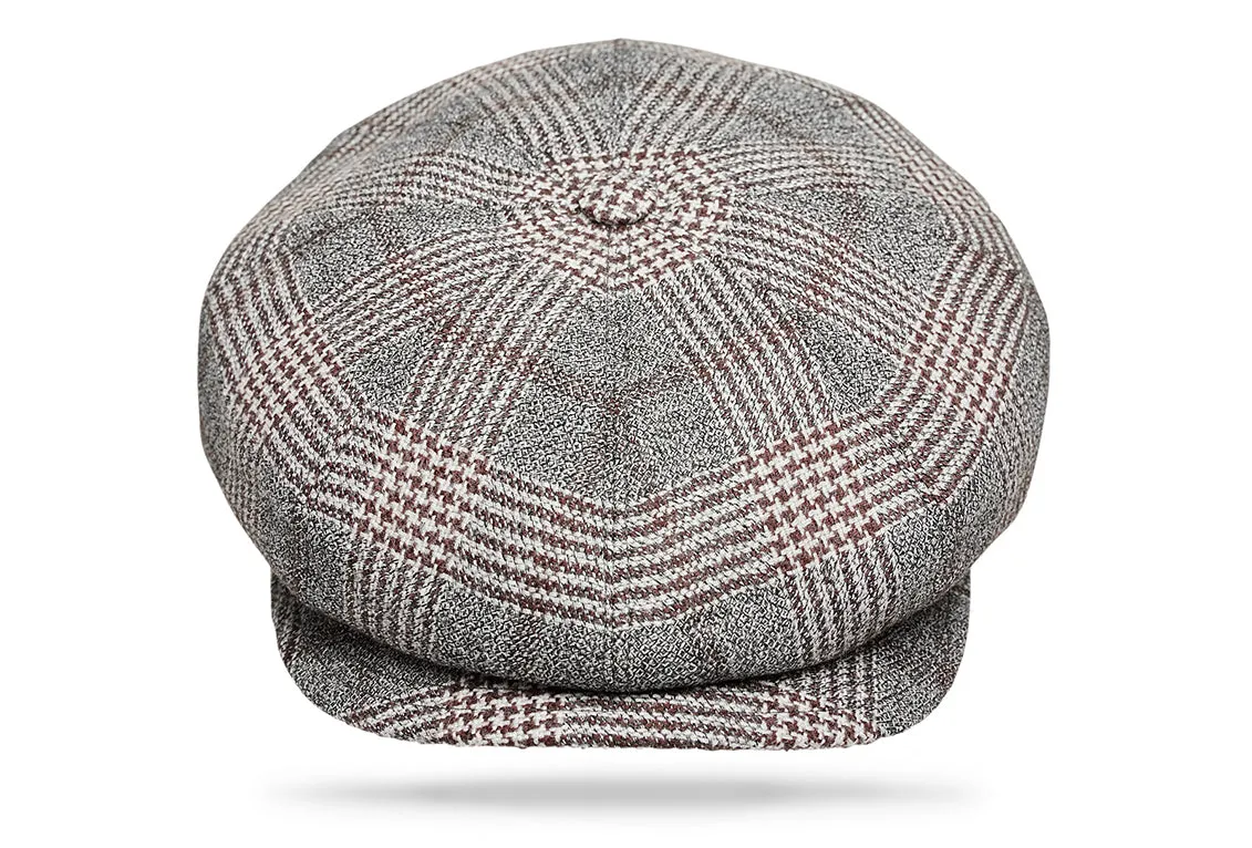 Wool Gatsby - Warm Houndstooth plaid