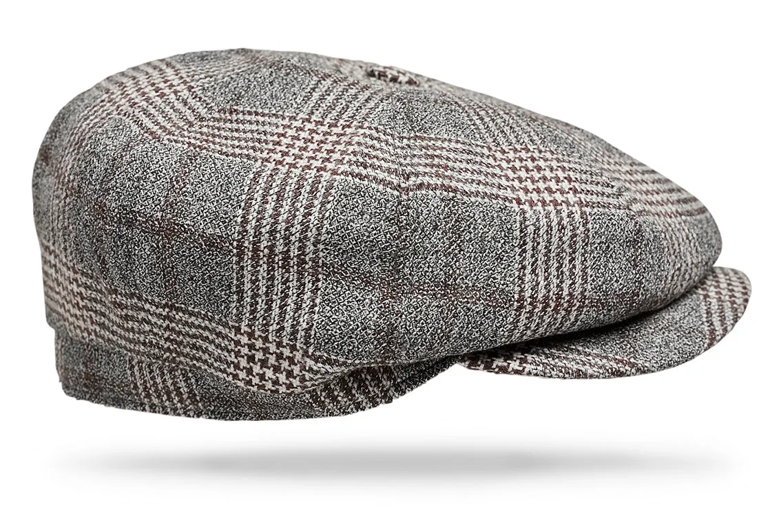 Wool Gatsby - Warm Houndstooth plaid